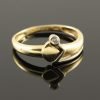 14 karaat gouden ring met briljant 14 karaat gouden ring met briljant.