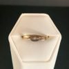 14 karaat bicolor gouden ring met briljant.