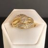 14 karaat gouden ring met briljant.